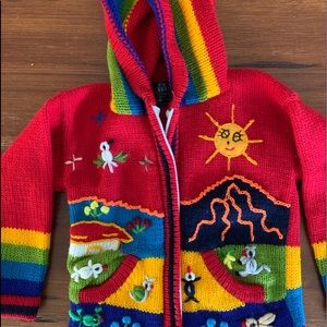 Handmade sweater from Ecuador.